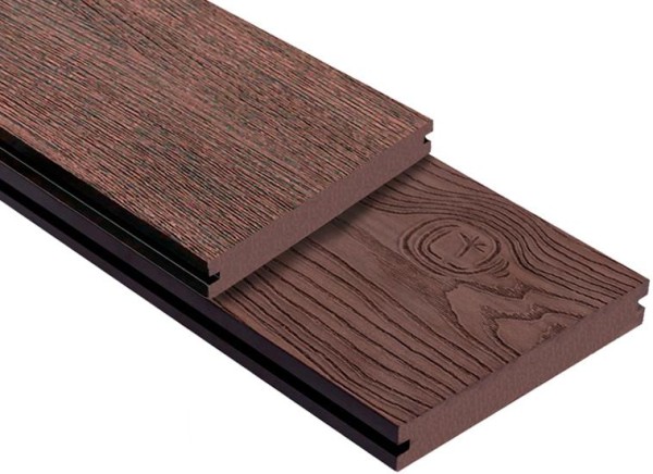 Террасная доска ДПК Outdoor 3D полнотелая STORM/OCEAN BROWN коричневая микс купить в Старой Купавне