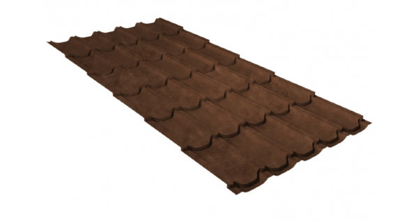 Металлочерепица квинта плюс 0,45 Safari Twincolor Brown купить в Старой Купавне