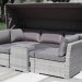Диван-Трансформер AFINA плетеный из иск. ротанга AFM-320G Grey купить в Старой Купавне