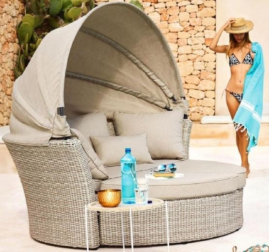 Диван-Трансформер AFINA плетеный из иск. ротанга AFM-325 Beige купить в Старой Купавне