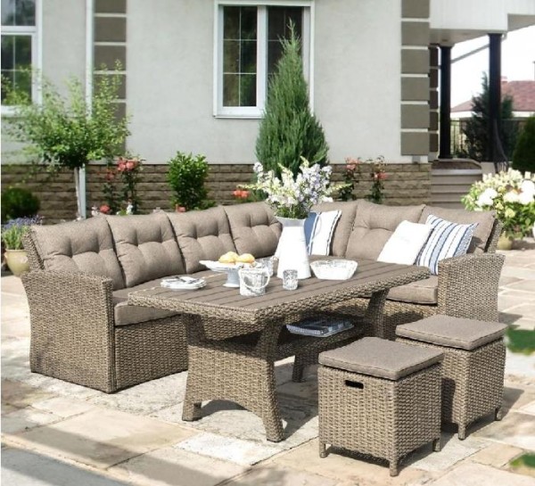 Комплект мебели AFINA плетеной из иск. ротанга AFM-307B Beige купить в Старой Купавне