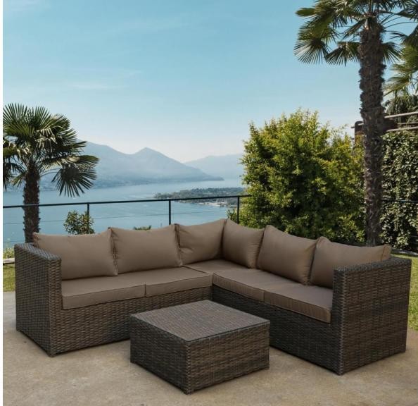Комплект мебели AFINA плетеной из иск. ротанга YR825A Brown/Beige купить в Старой Купавне