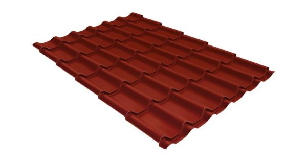 Металлочерепица классик 0,5 Satin RAL 3009 оксидно-красный купить в Старой Купавне