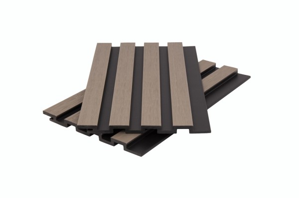 Стеновая панель брусковая двухцветная co-extrusion, snow mix купить в Старой Купавне