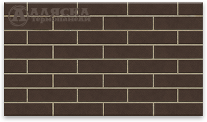 Фасадные Термопанели Аляска Amsterdam brown. 33 купить в Старой Купавне