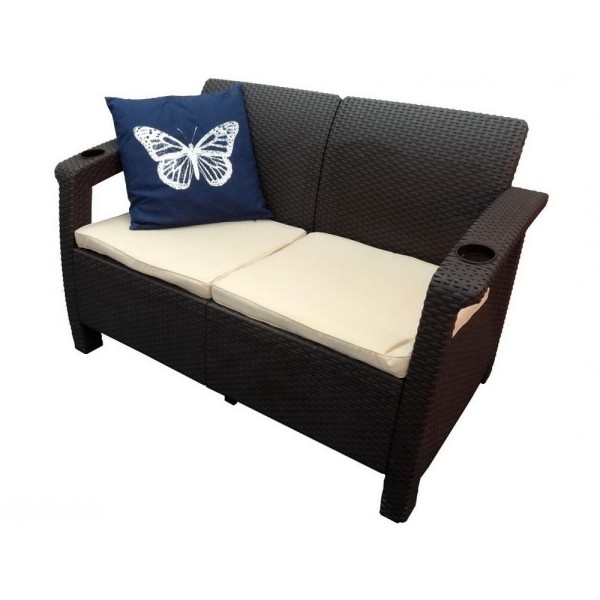 Двухместный диван Yalta Sofa Seаt венге купить в Старой Купавне