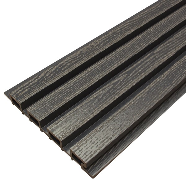 Фасадная доска из ДПК Faynag Wood Рейка Мокрый Асфальт купить в Старой Купавне