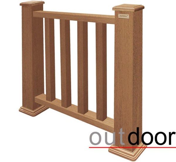 Ограждение из ДПК Outdoor Классик 3D STORM дуб купить в Старой Купавне