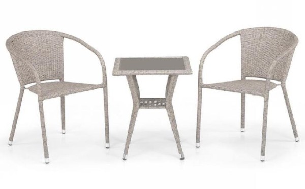 Комплект плетеной мебели AFINA из иск. ротанга T25C/Y137C-W85 Latte 2Pcs купить в Старой Купавне