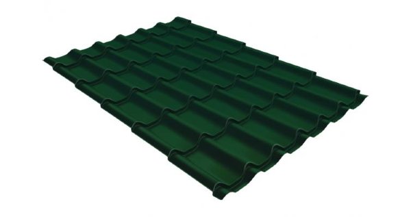Металлочерепица классик 0,5 Satin RAL 6005 зеленый мох купить в Старой Купавне