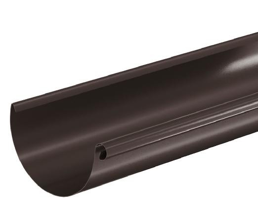 Водосток Aquasistem, система 150/100 - Водосточный желоб 3.00м RR 32 Тёмно Коричневый купить в Старой Купавне
