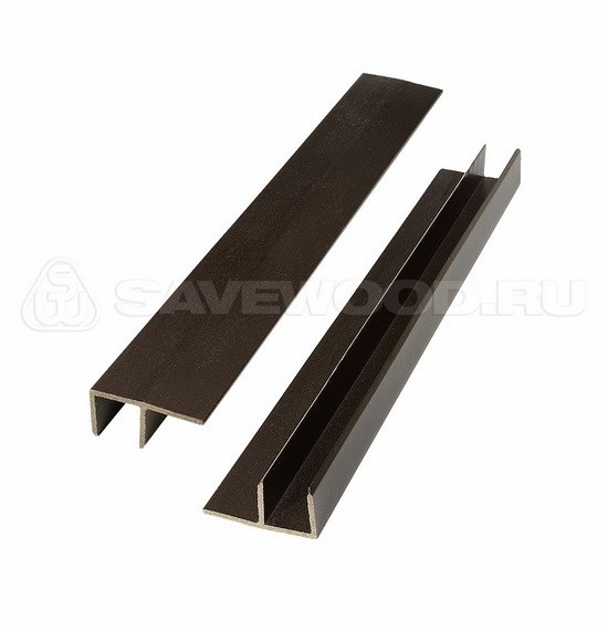F-профиль ДПК Savewood – Тёмно-коричневый купить в Старой Купавне