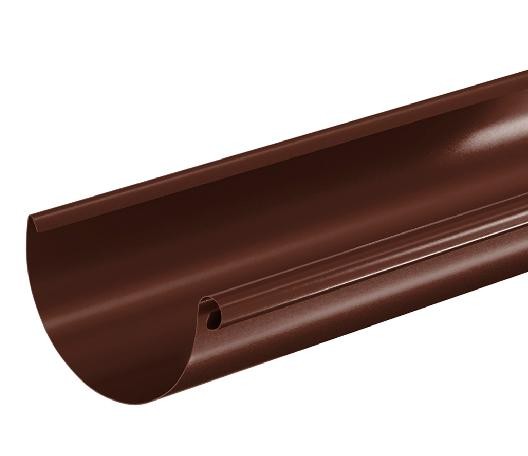 Водосток Aquasistem, система 125x90 - Водосточный желоб 3.00м RAL 8017 Коричневый купить в Старой Купавне