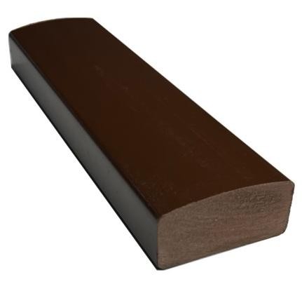 Лавочный брус Ecodecking Некст полнотелый глянцевый 70х35 шоколад (под заказ) купить в Старой Купавне