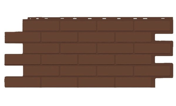 Фасадная панель T-Siding Кирпич Модерн Эко Браун купить в Старой Купавне