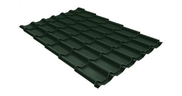 Металлочерепица классик 0,5 Satin RR 11 темно-зеленый купить в Старой Купавне